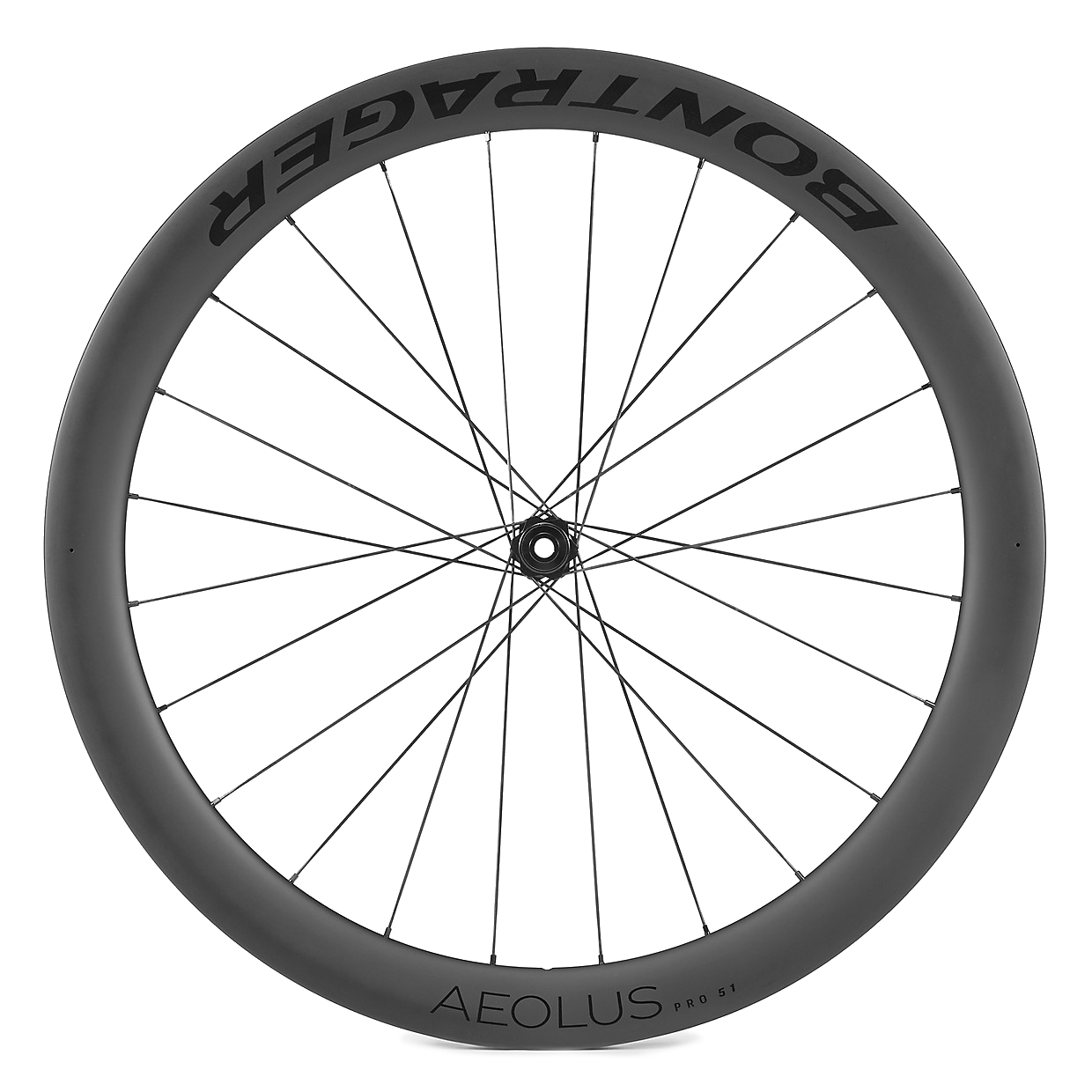 Produktbild von Bontrager Aeolus Pro 51 TLR Disc Carbon Vorderrad - Drahtreifen / Tubeless - Centerlock - 12x100mm