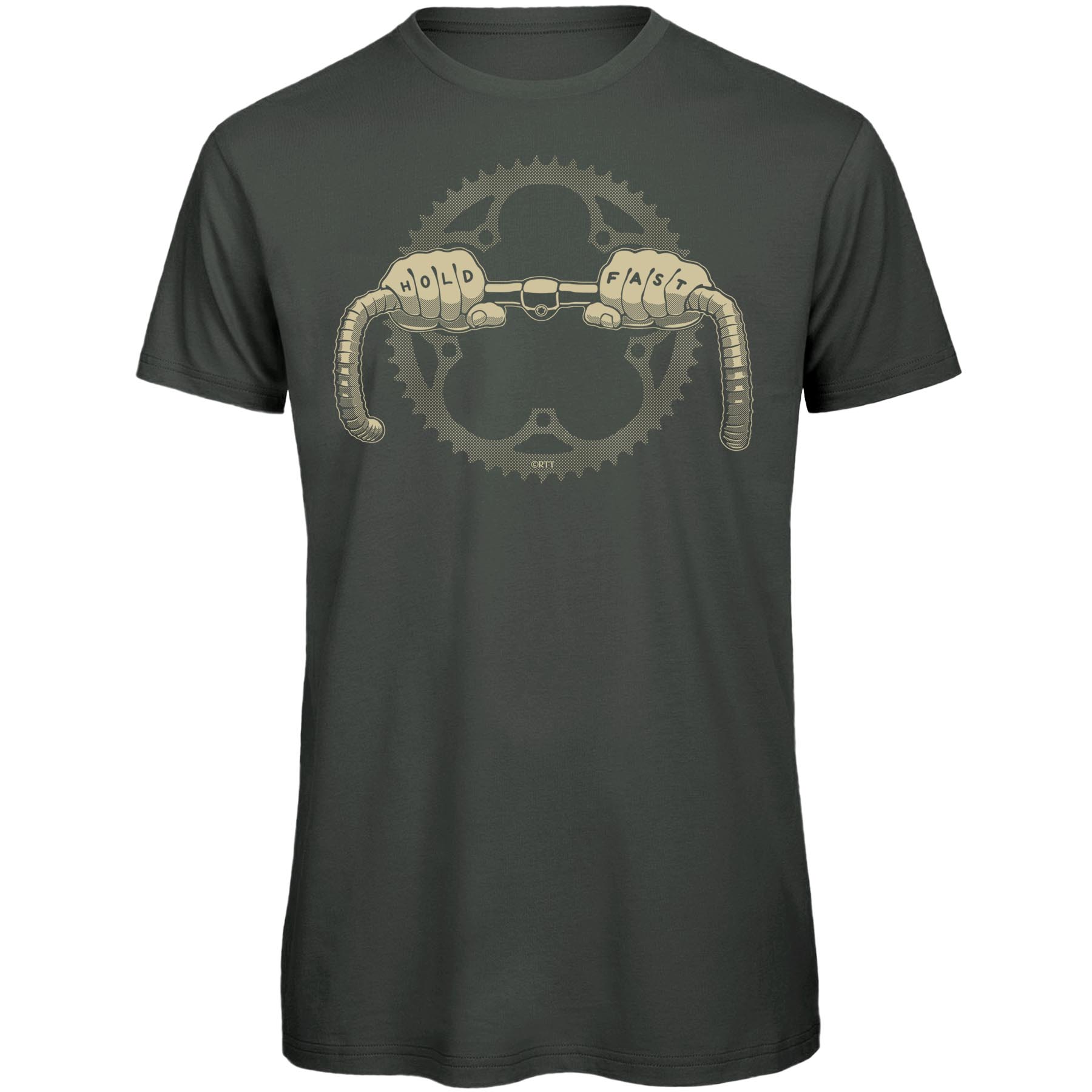 Produktbild von RTTshirts Hold Fast Fahrrad T-Shirt Herren - dunkelgrau