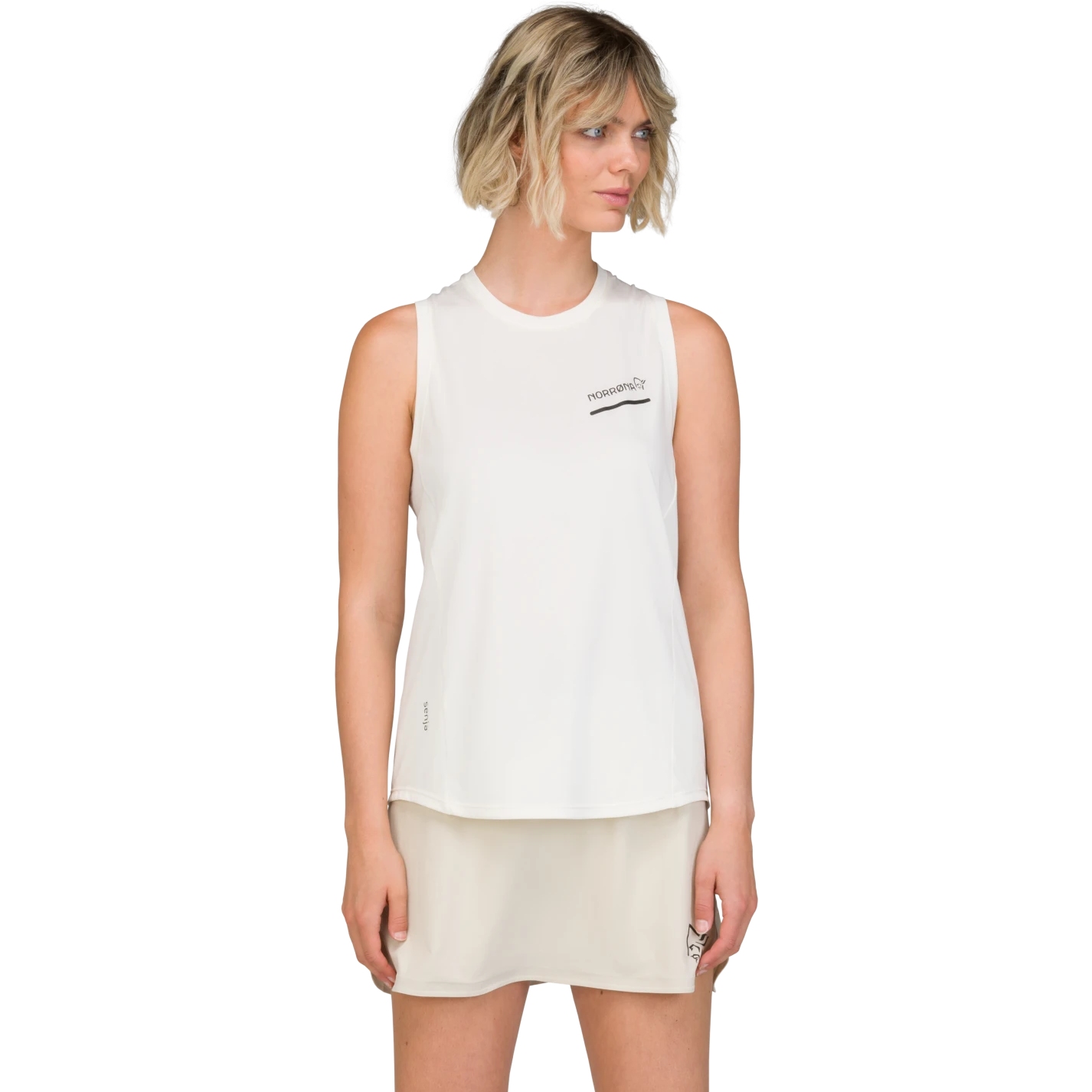 Picture of Norrona senja equaliser Tank Top Women - Snow White