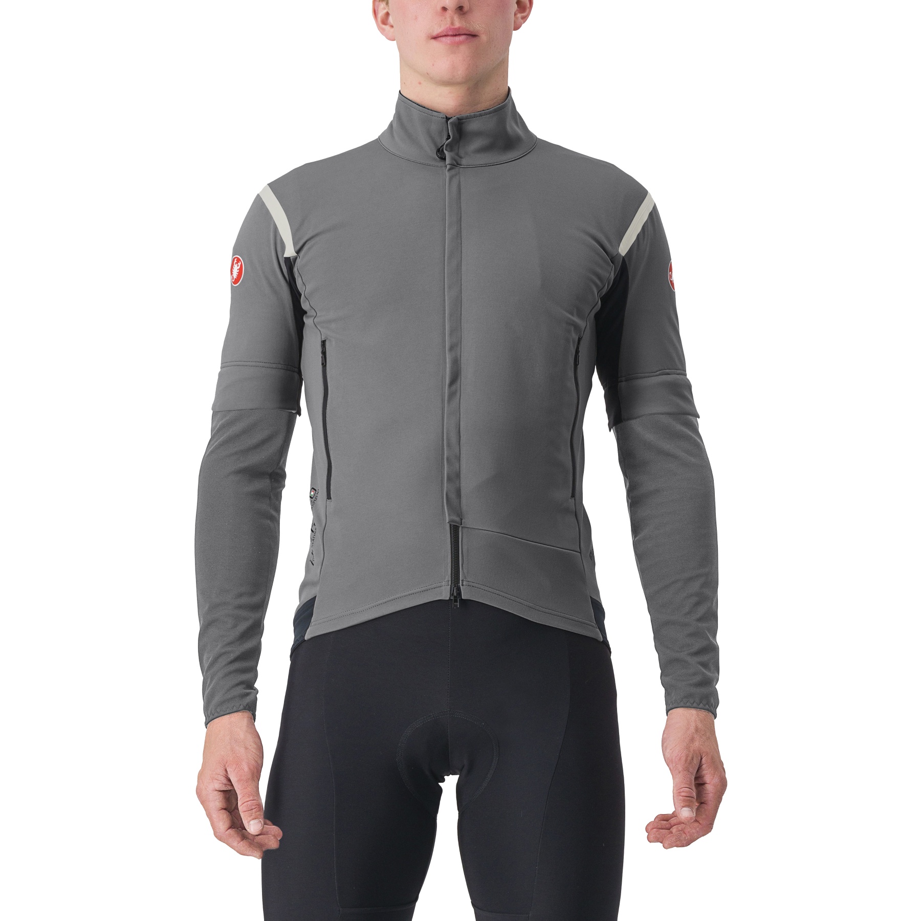 Picture of Castelli Perfetto RoS 2 Convertible Jacket Men - urban grey/silver reflex 048