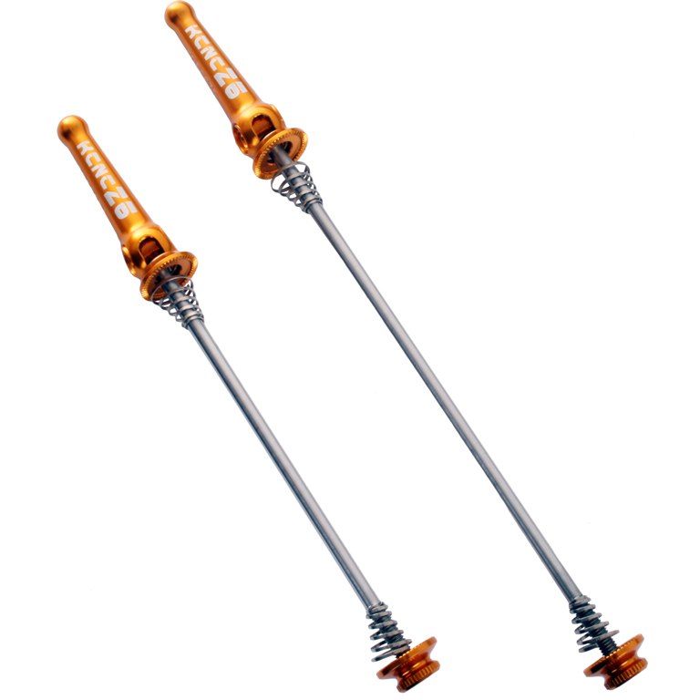 KCNC Z6 KQR Road Schnellspanner – Edelstahl Achse, 7075 Legierung Hebel, Vorne 100 Mm / Hinten 130 Mm, Silber
