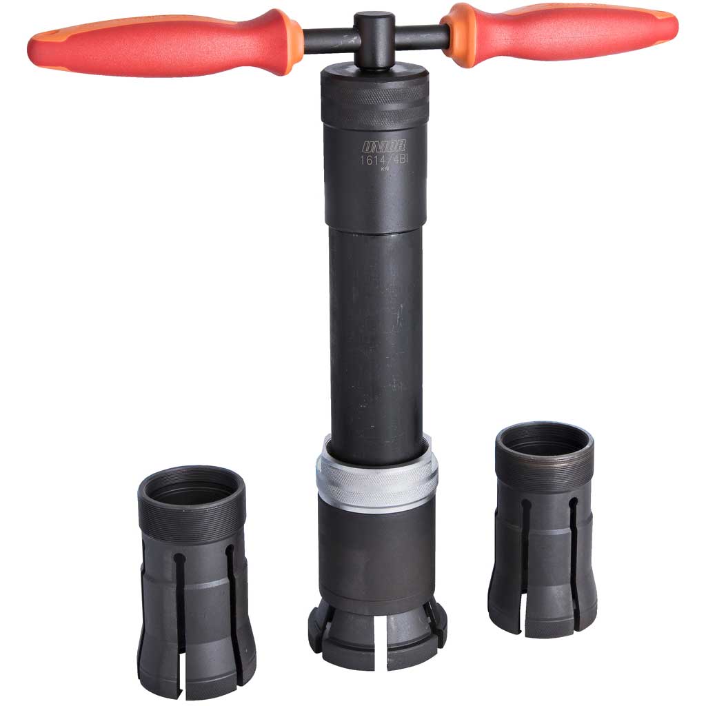 Съемник чашки Unior 1614/4BI-US для вилок 1″–1½″, черный