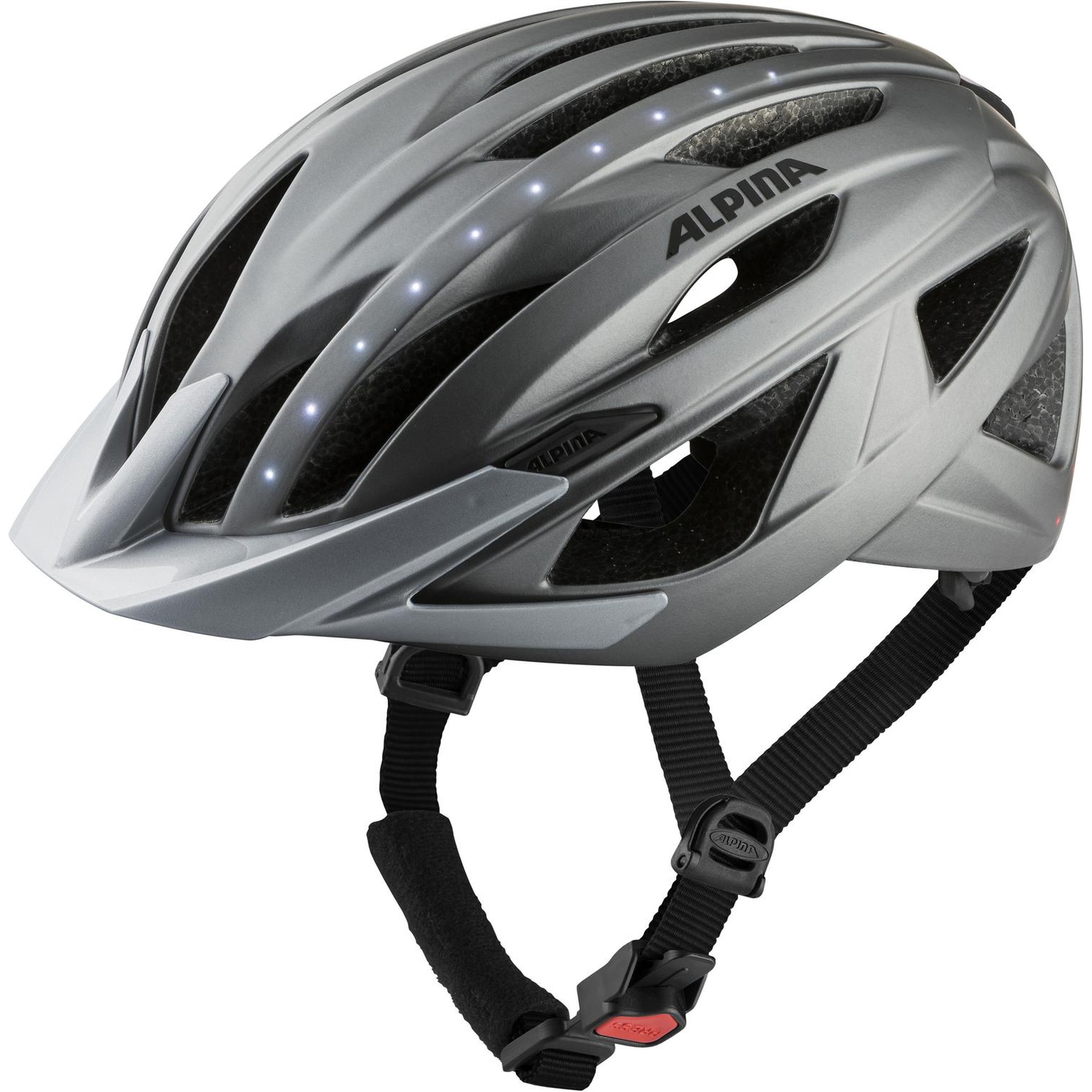 Image of Alpina Haga LED Helmet - darksilver matt
