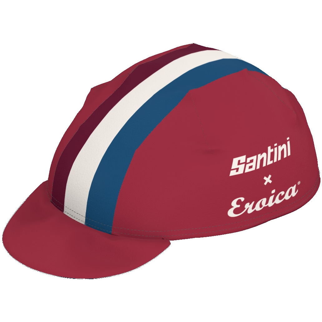 Велосипедная кепка Santini Eroica Timo ER460COTTIMO - бордоский красный
