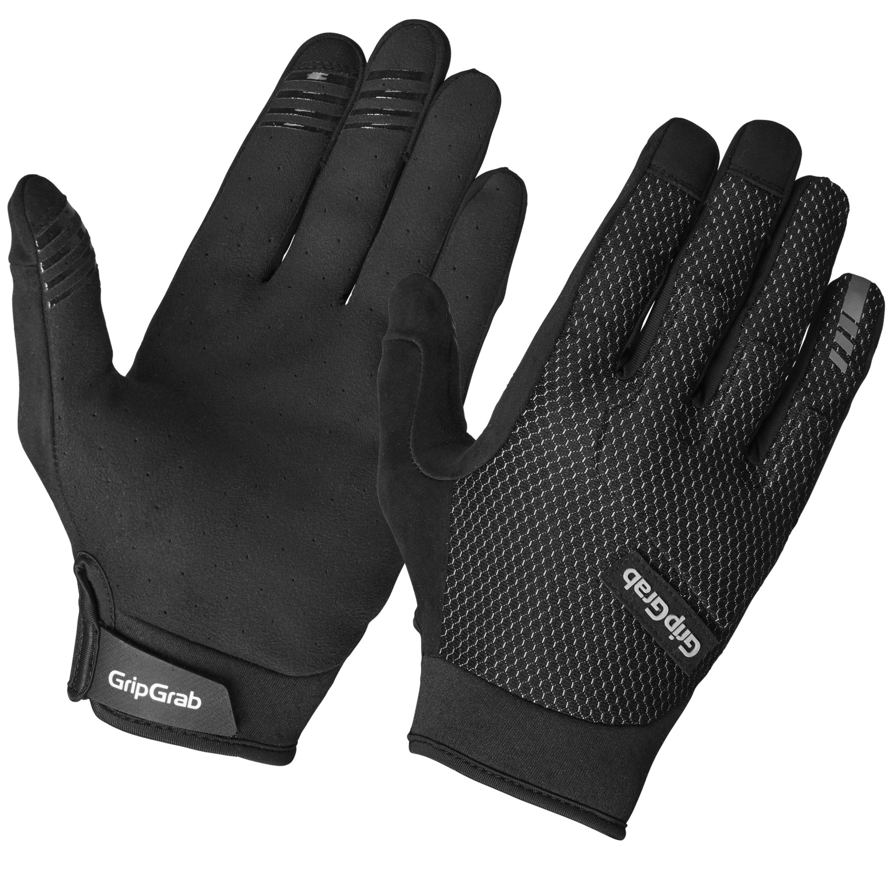 Produktbild von GripGrab Descent Guarded Full Finger Handschuhe - Schwarz