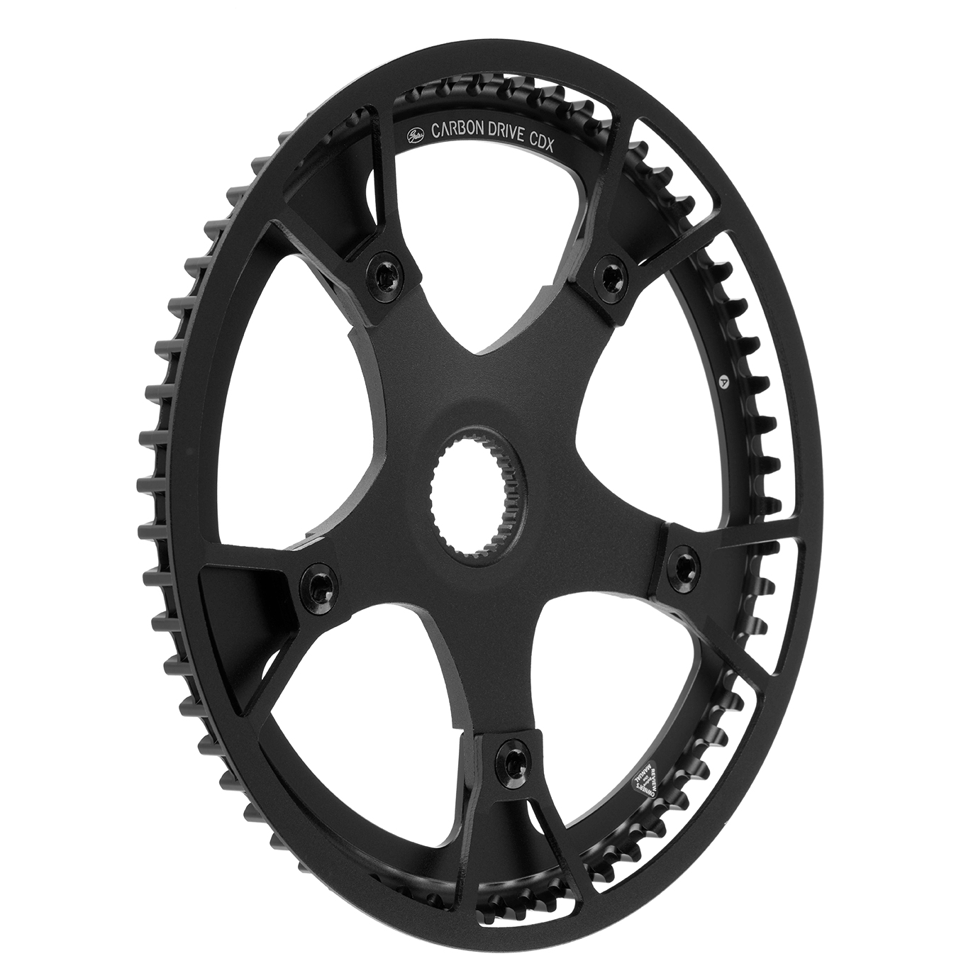 Ведущая звездочка Gates Carbon - CDX Fin Line | Centertrack | Передняя | BCD-130 | Bosch BDU38/BDU37 - с защитным кожухом