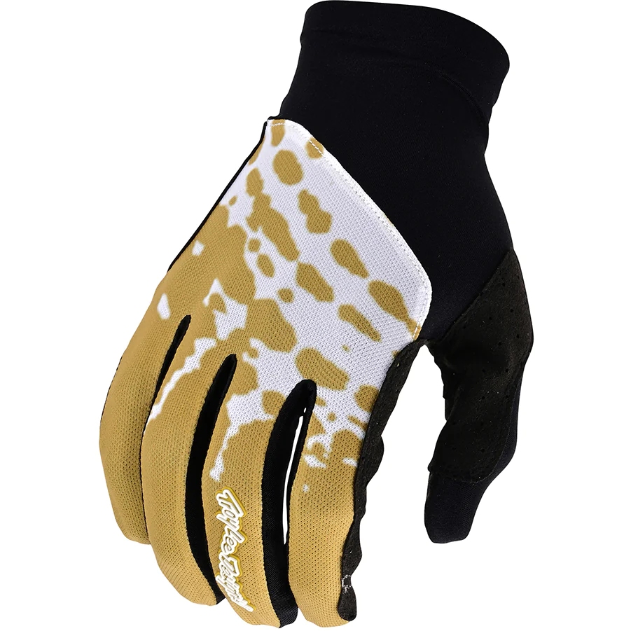Productfoto van Troy Lee Designs Flowline Handschoenen - Big Spn Black/Gold
