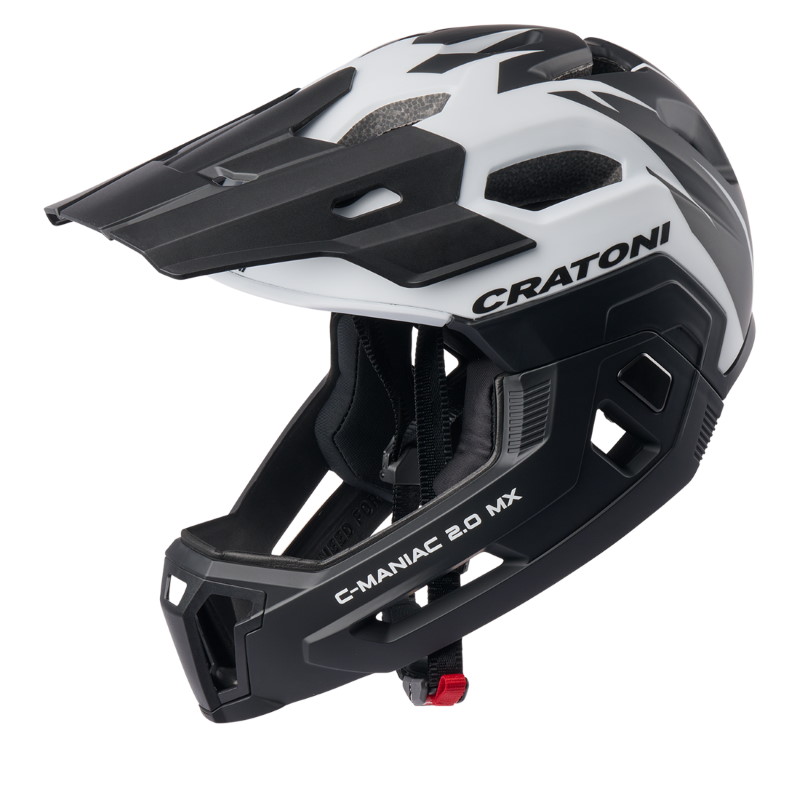 Produktbild von CRATONI C-Maniac 2.0 MX Jr. Jugend Fullface Helm - weiß-schwarz matt