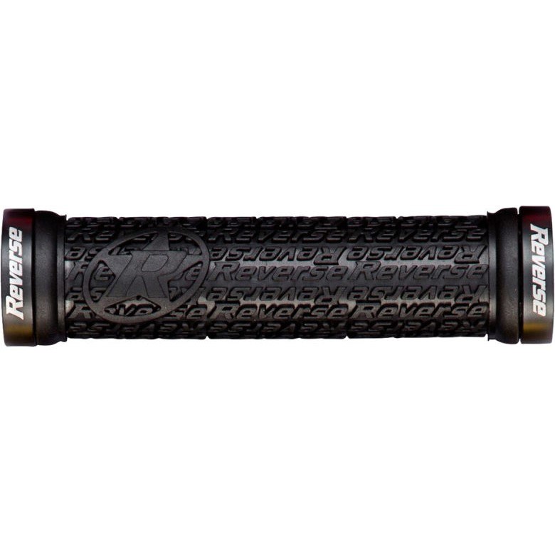Picture of Reverse Components Stamp Lock On Grips - 30mm - black