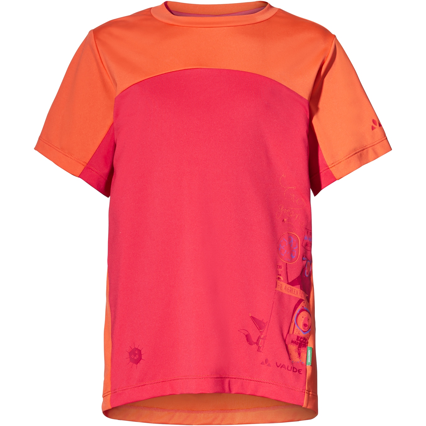 Picture of Vaude Solaro T-Shirt II Kids - bright pink/orange