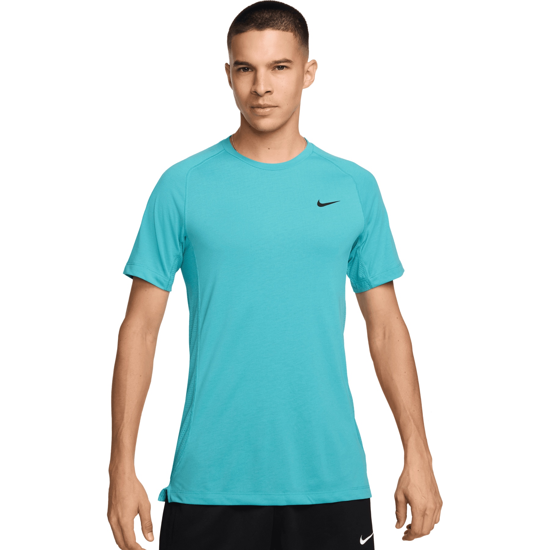 Produktbild von Nike Flex Rep Dri-FIT Kurzarm-Fitness-Top für Herren - dusty cactus/black FN2979-345