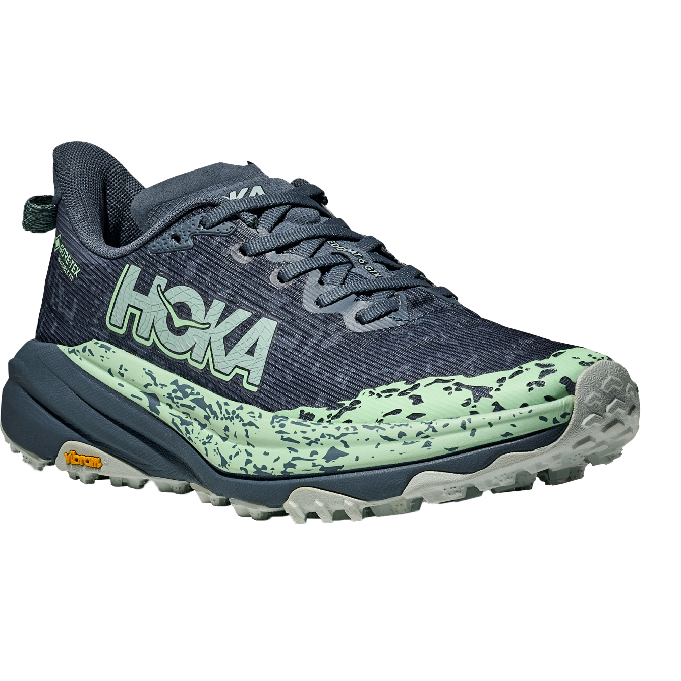 Женские кроссовки для бега Hoka Speedgoat 6 GTX - thunder cloud / мятный флюорит