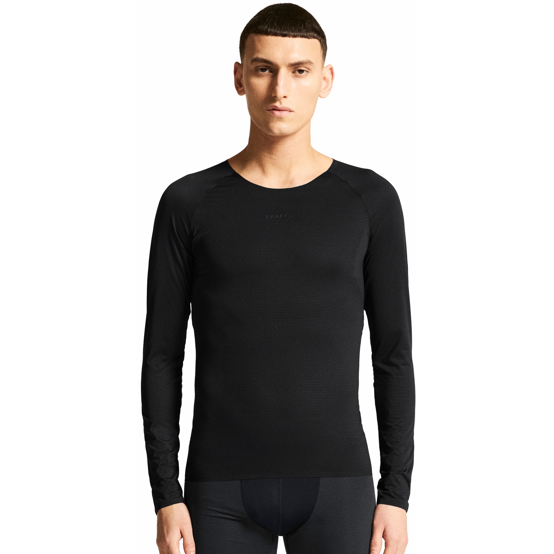 Мужская рубашка Baselayer с длинным рукавом CRAFT Pro Dry Nanoweight - Черный/Black black