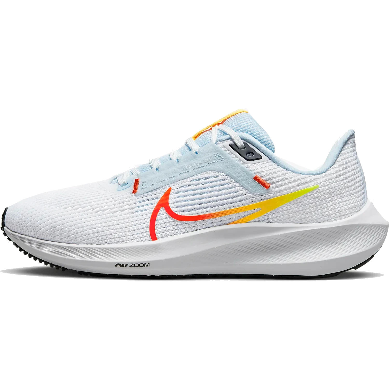 Produktbild von Nike Air Zoom Pegasus 40 Damen Straßenlaufschuh - white/picante red-blue tint-laser orange DV3854-102