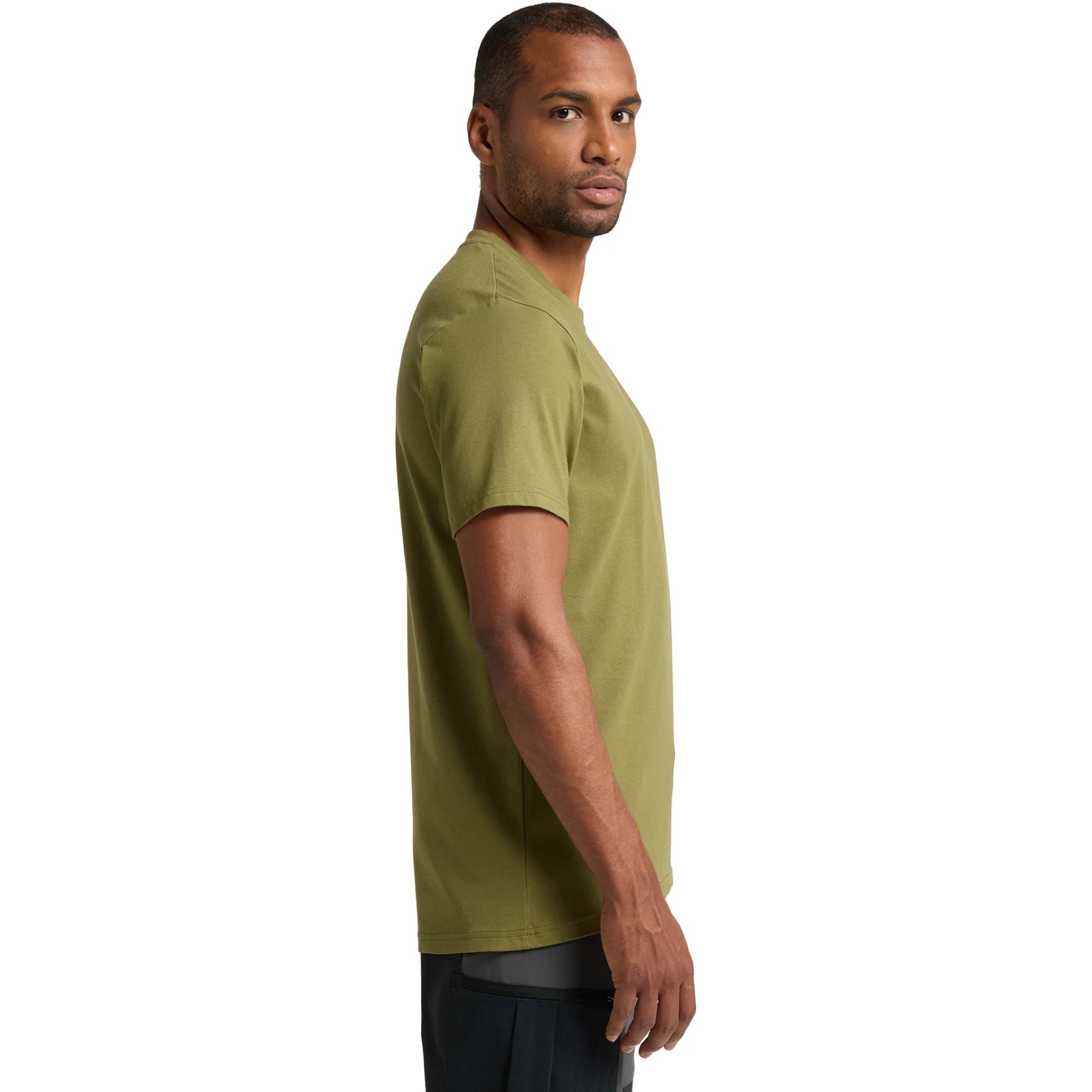 Olive green t shirt for men sales