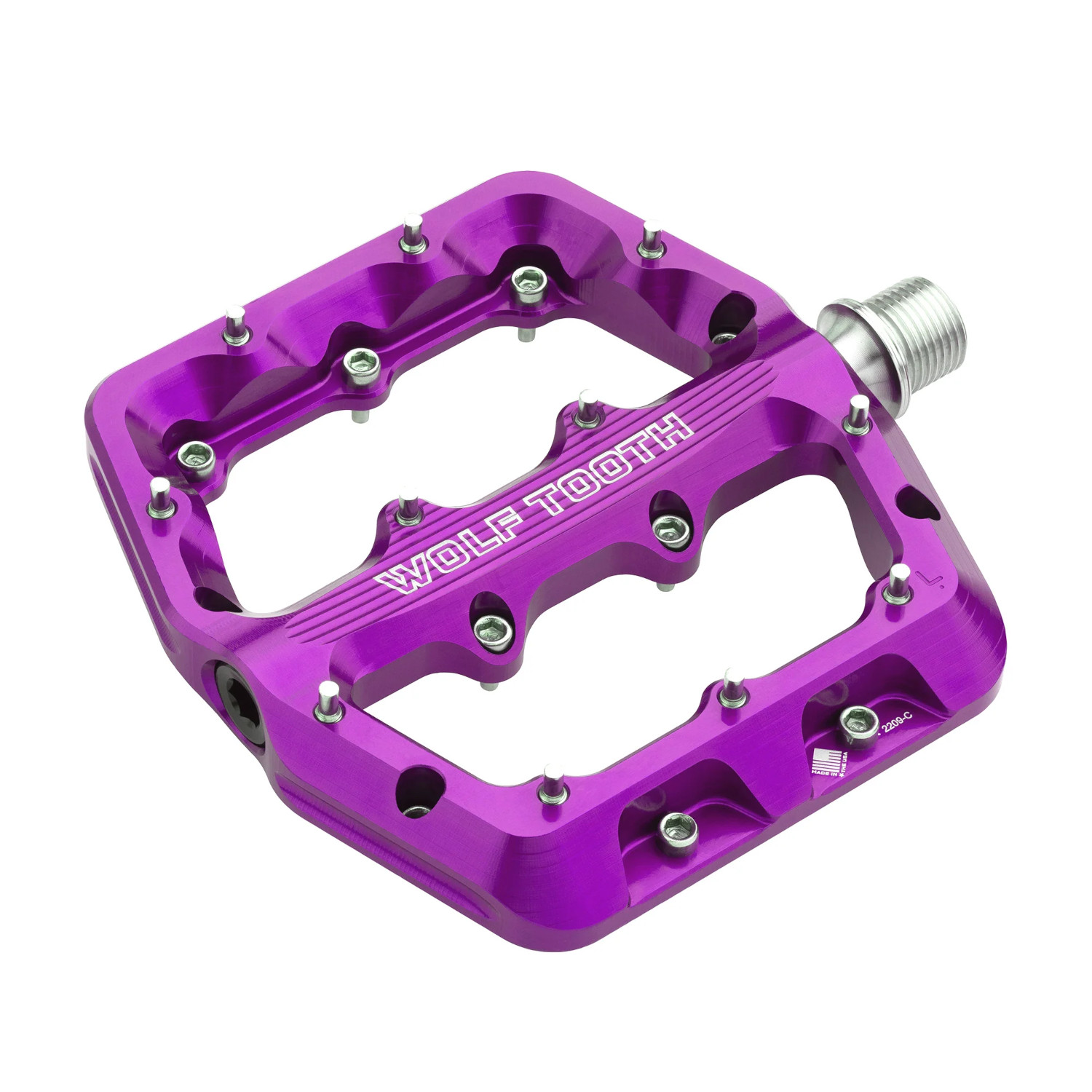 Picture of Wolf Tooth WAVEFORM Flat Pedals - Small - purple