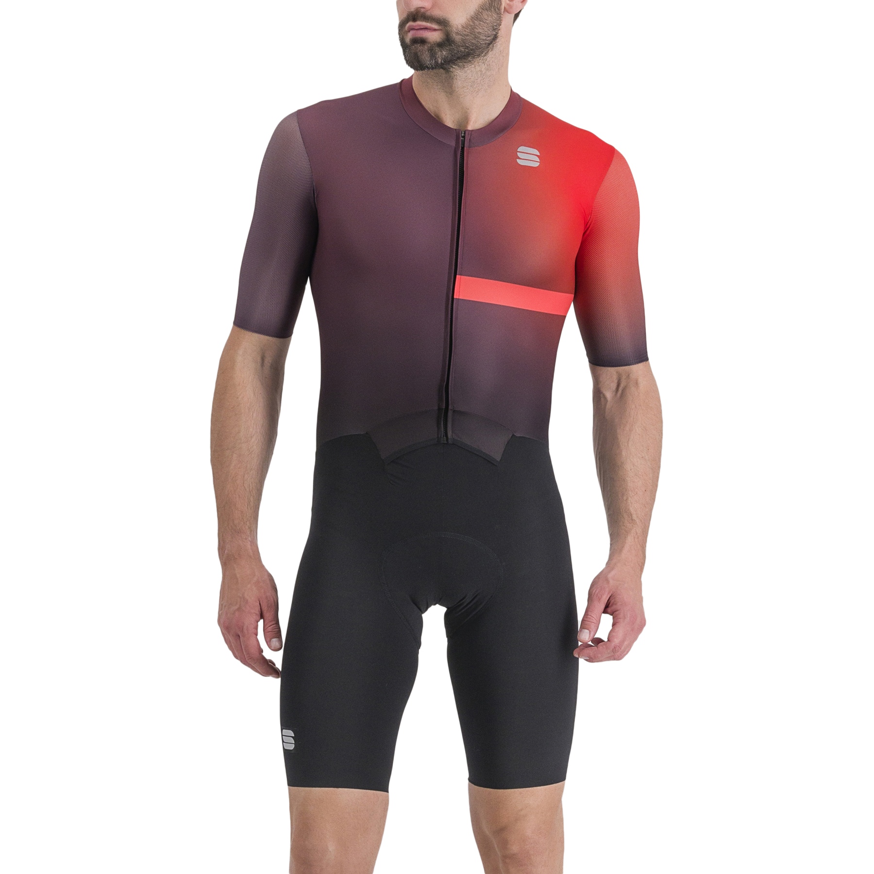 Picture of Sportful Bomber Race Suit - 623 Black/Huckleberry