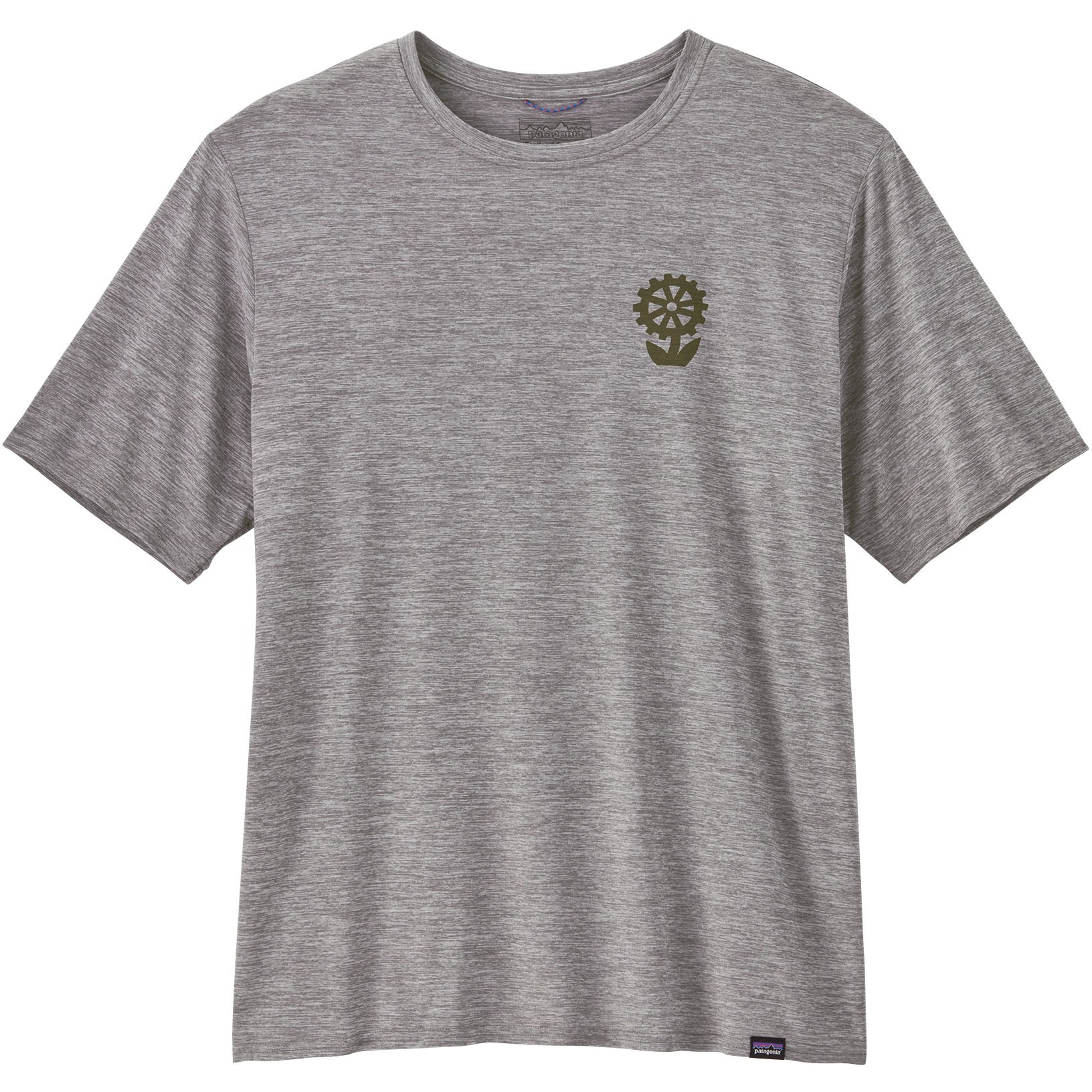 Photo produit de Patagonia Cap Cool Daily Graphic Shirt Men - Lands - Hike-A-Bike: Feather Grey
