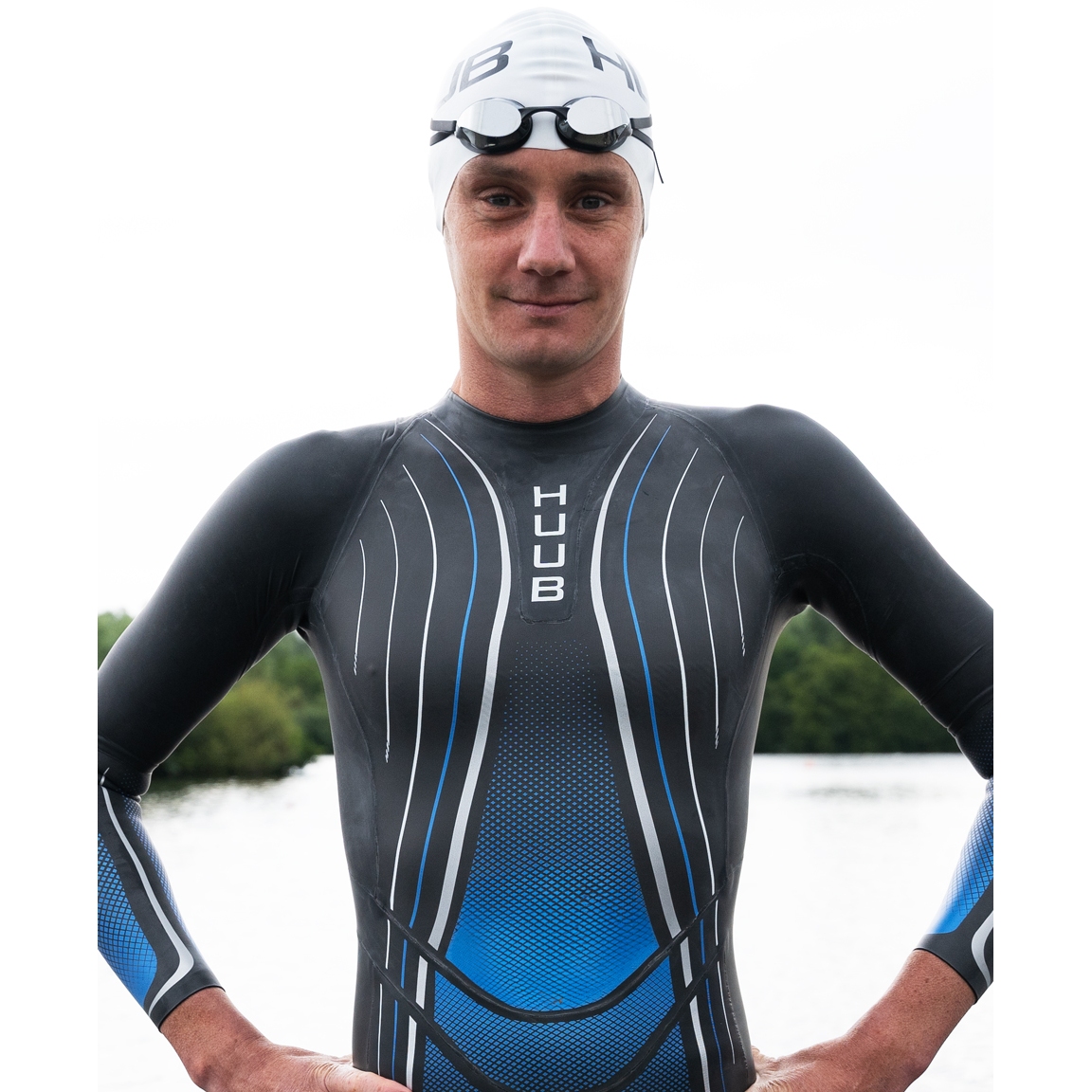 HUUB AEGIS2 メンズM HUUB Design Agilis II Wetsuit Men - metallic blue | BIKE24