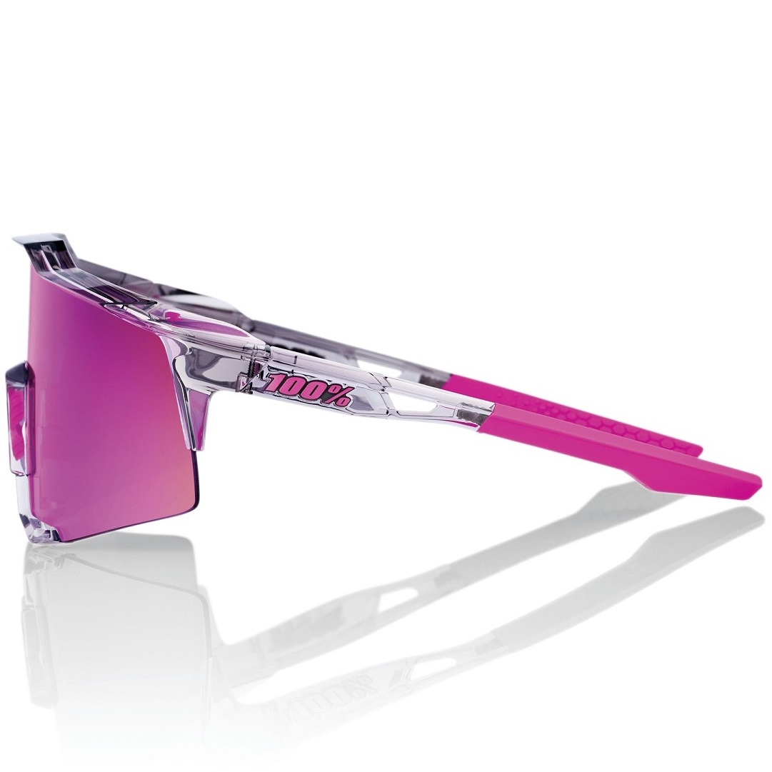100% Speedcraft Glasses - Tokyo Nights / Translucent Grey - Purple