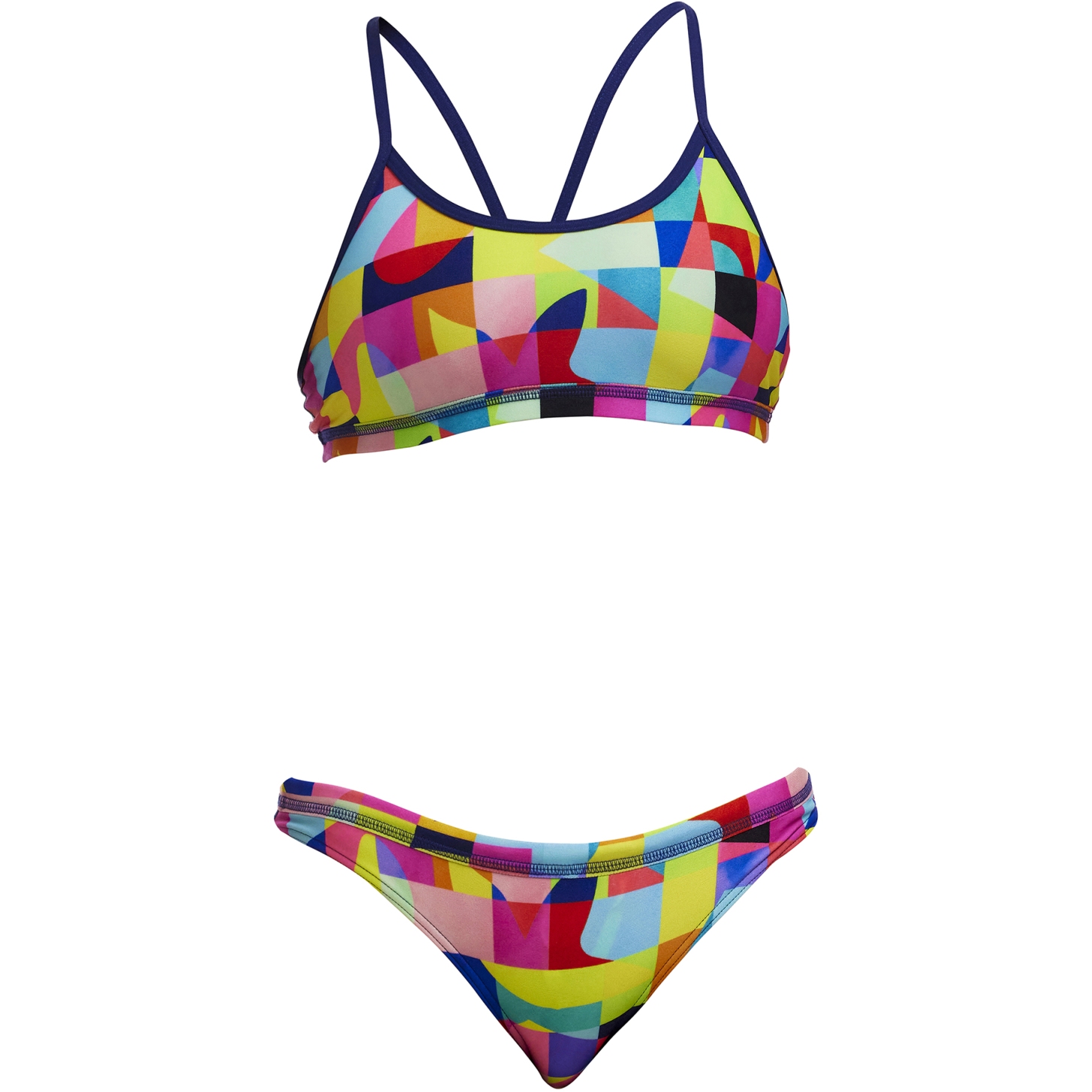 Produktbild von Funkita Racerback Eco Bikini Mädchen - On The Grid