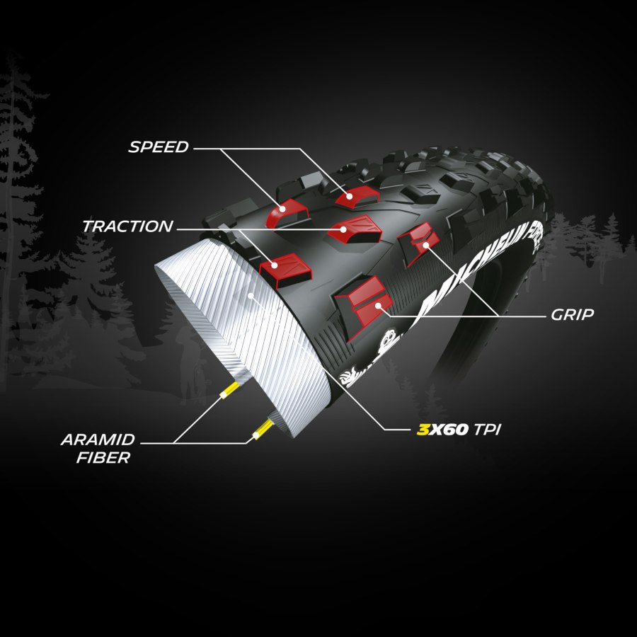 Michelin Force XC Performance Line MTB Folding Tire 26x2.10