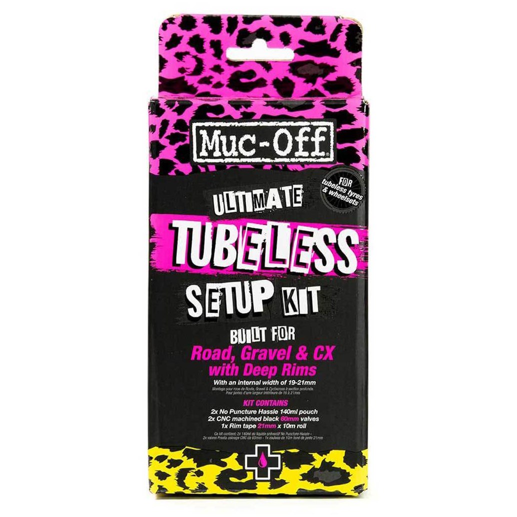 Picture of Muc-Off Ultimate Tubeless Setup Kit - Road/Gravel/CX (60mm / 10m x 21mm)