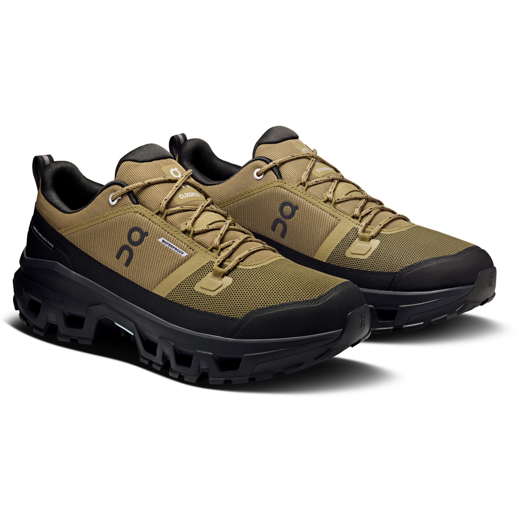 Productfoto van On Cloudrock Low Waterproof Heren Wandelschoenen - Hunter | Black