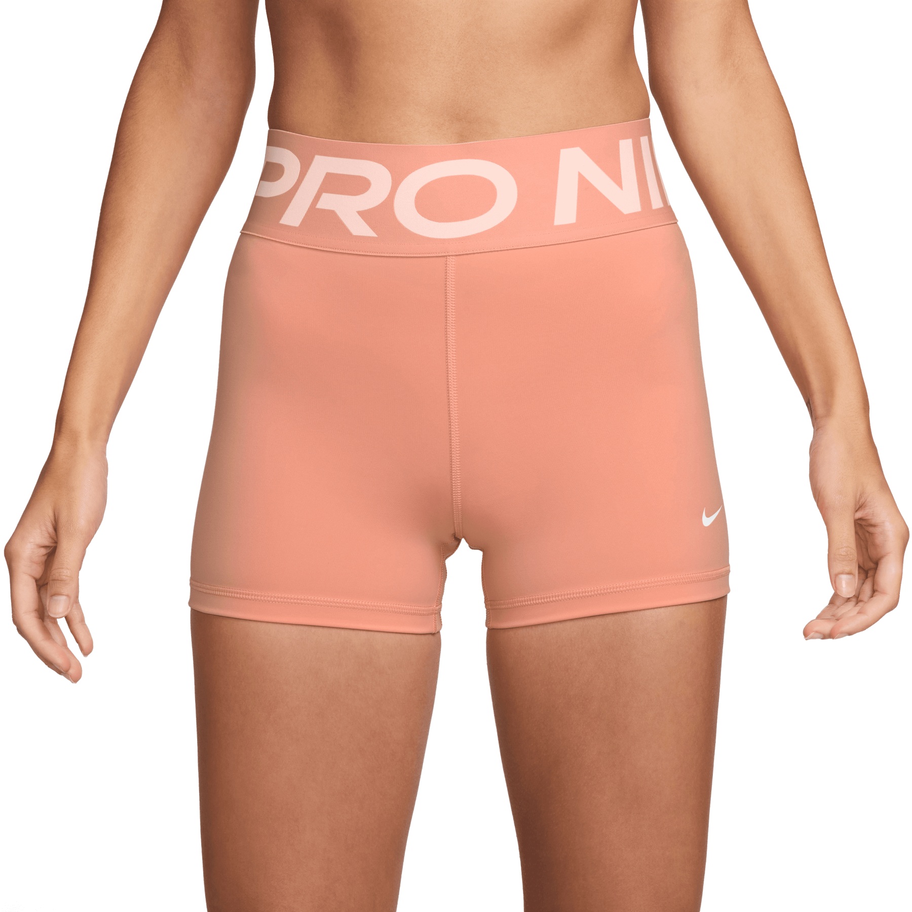 Produktbild von Nike Pro Sculpt 3&quot; Shorts Damen - apricot agate/white FV7033-844