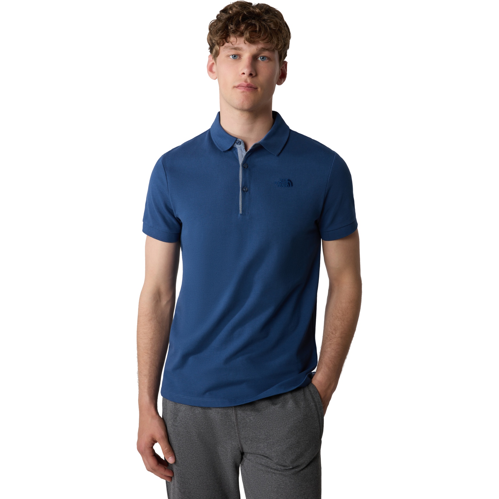 Produktbild von The North Face Premium Piqué Poloshirt Herren - Shady Blue