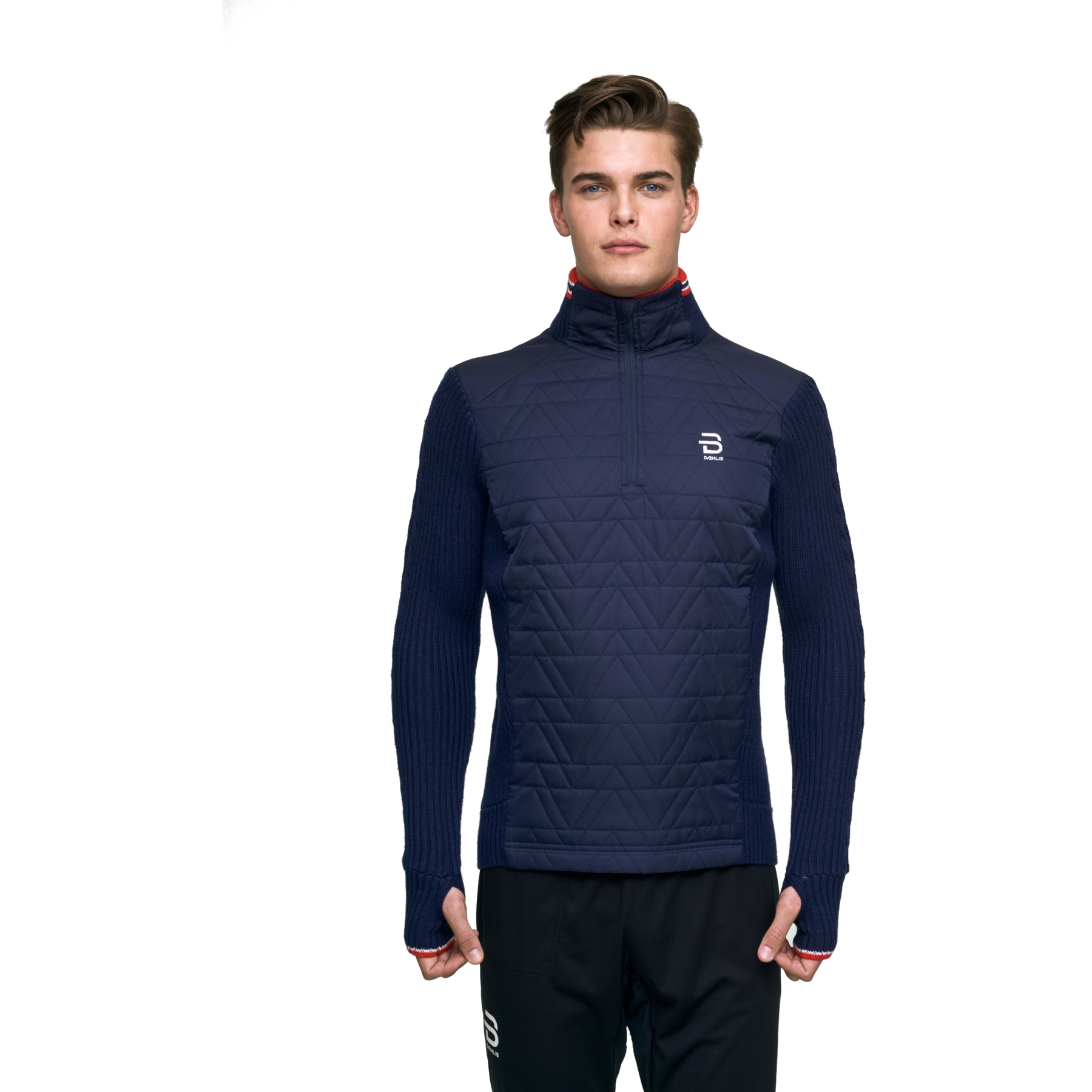 Produktbild von Daehlie Half Zip Comfy Sweatshirt Herren - Evening Blue