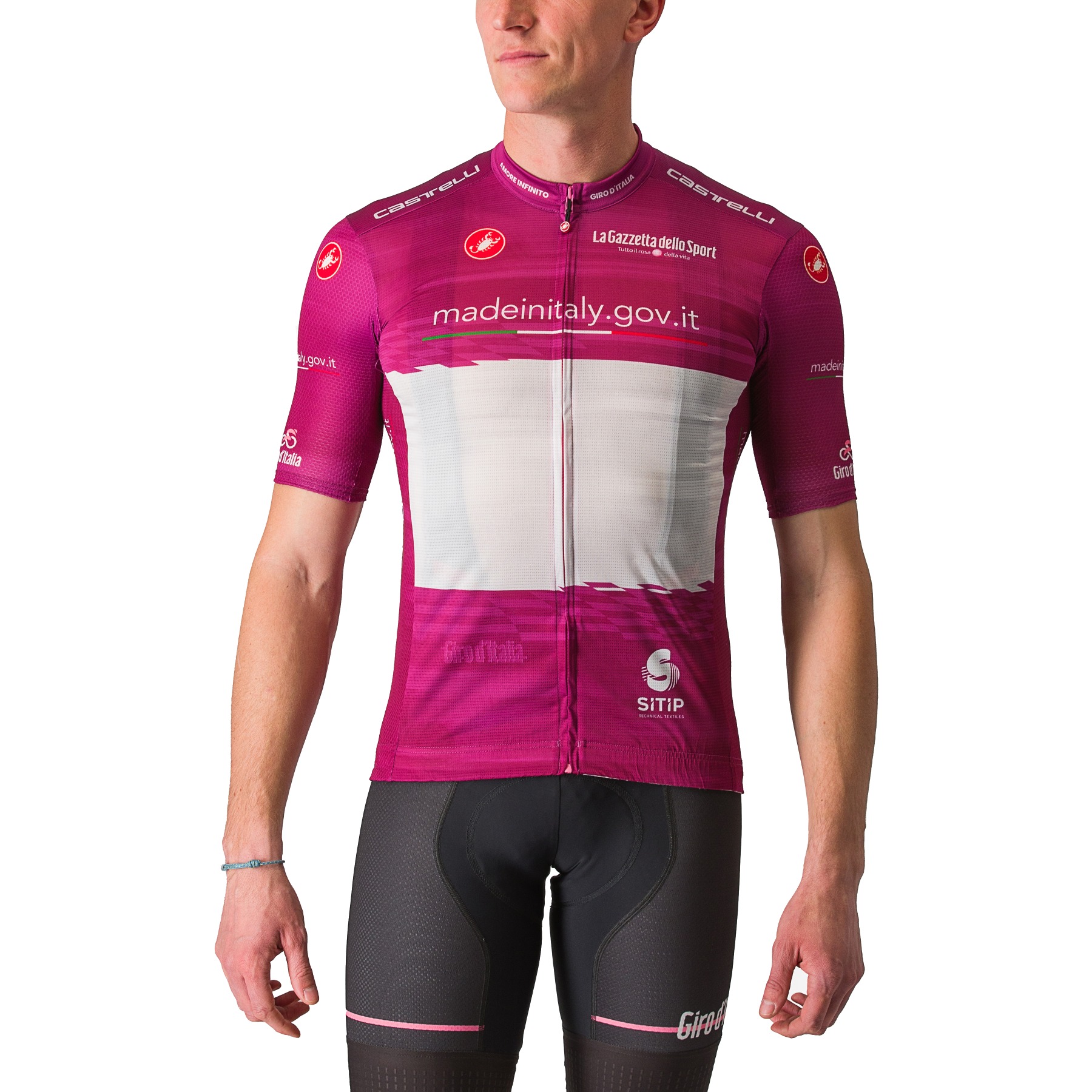 Productfoto van Castelli Giro d&#039;Italia #Giro106 Competizione 2 Fietsshirt met Korte Mouwen Heren - ciclamino 014