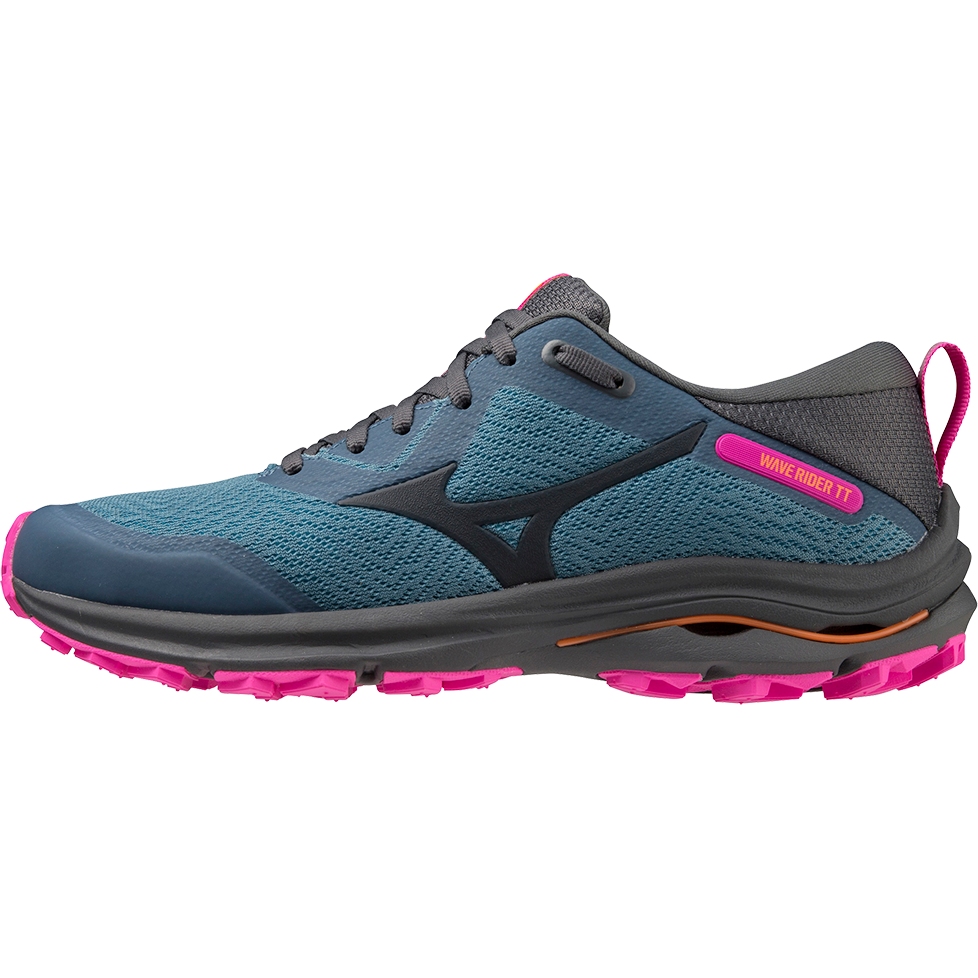 Picture of Mizuno Wave Rider TT Running Shoes Women J1GD2132 - Provincial Blue / Iron Gate / Magnificent Magenta