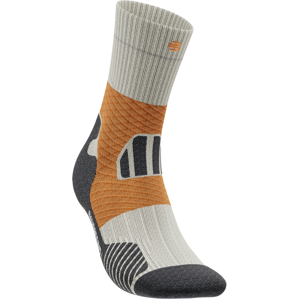 Produktbild von Bauerfeind Trail Run Mid Cut Socken Herren - gravel chalk