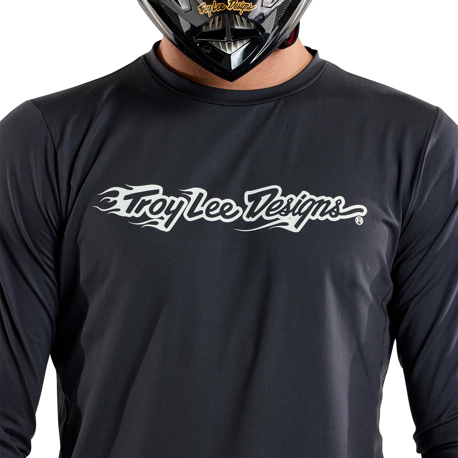 Troy Lee Designs Ruckus Ride Long Sleeve Tee Men - Burn Out Carbon 