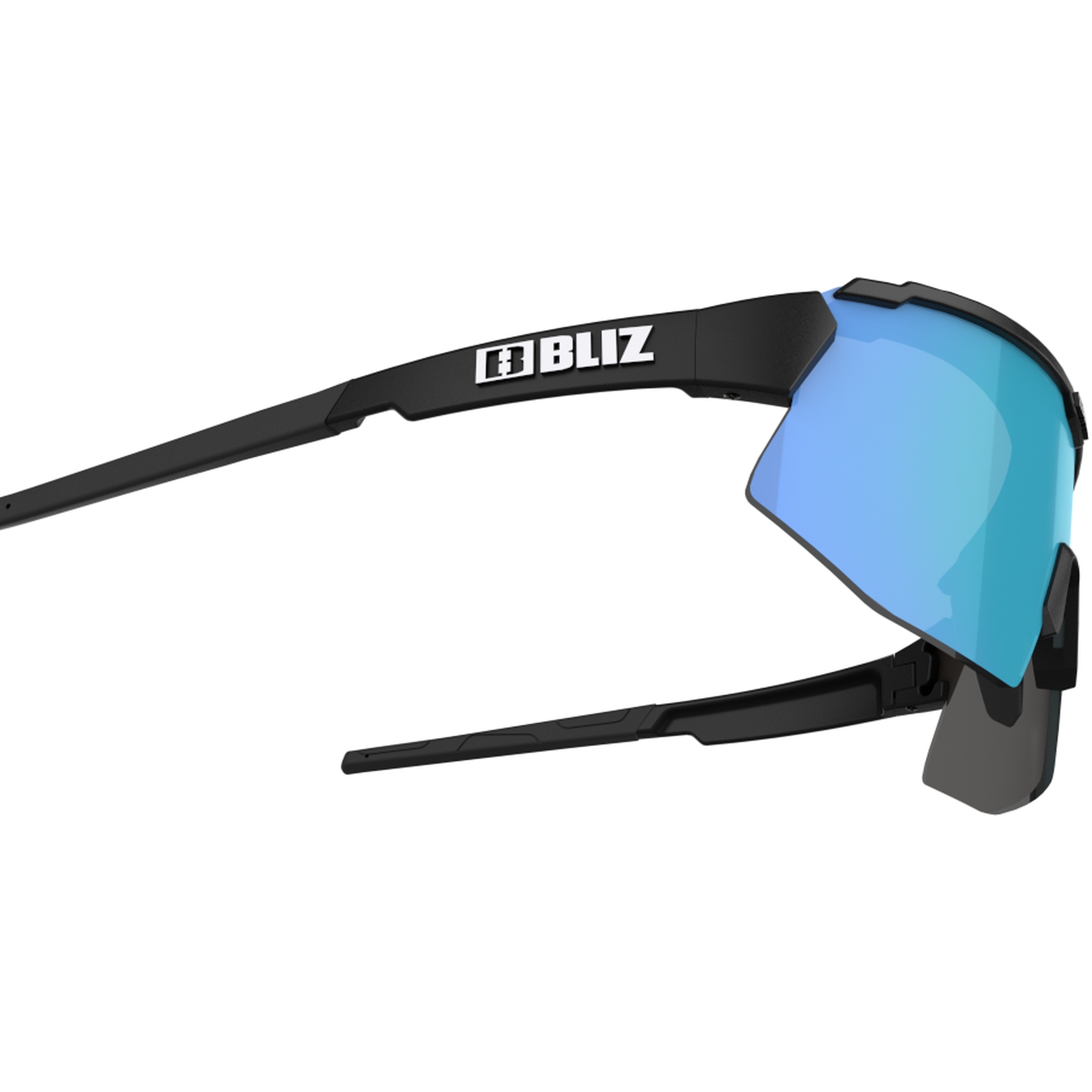 Bliz Breeze Small Glasses - Matt Black Brown with Blue Multi