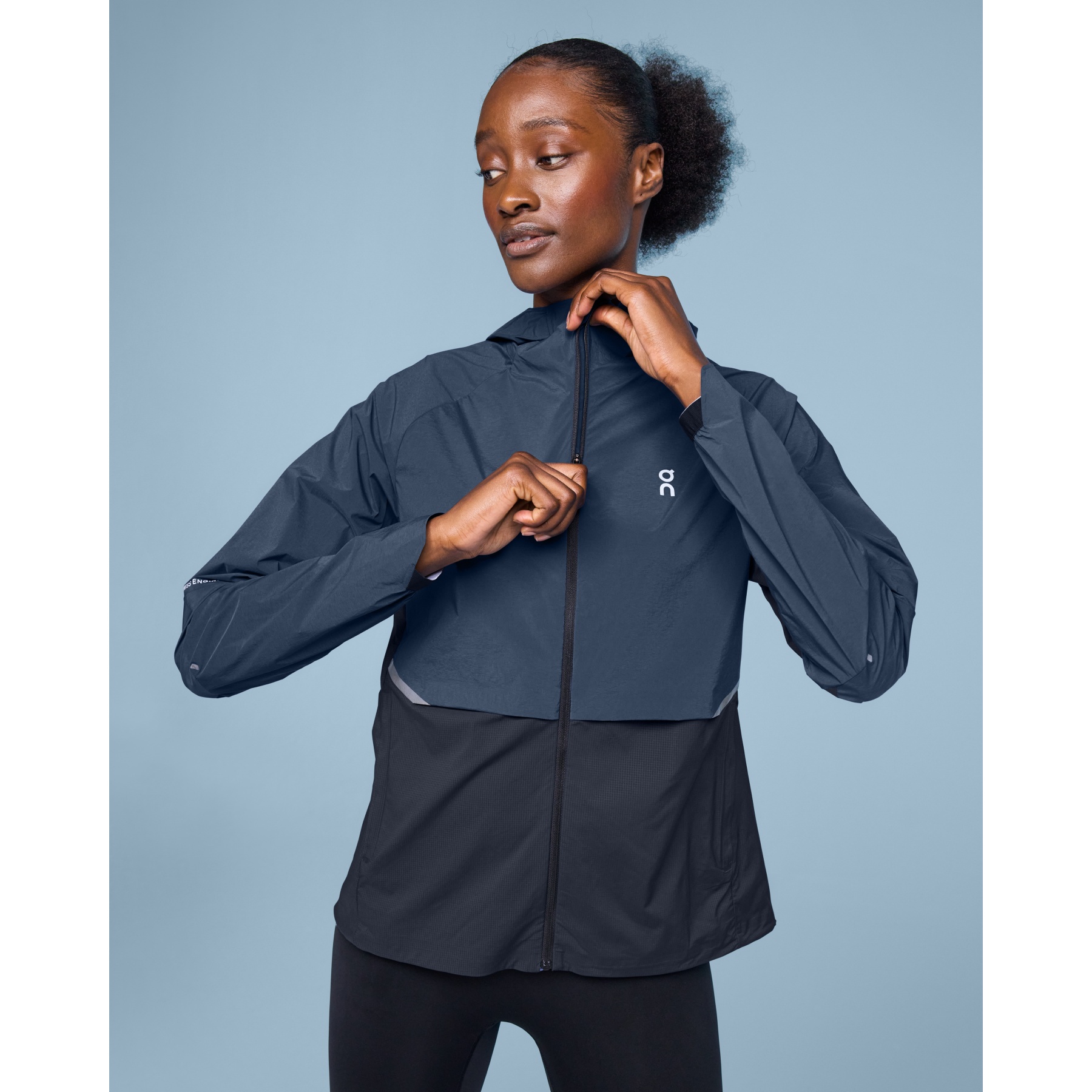 On Veste Running Femme Core Jacket Denim Navy BIKE24