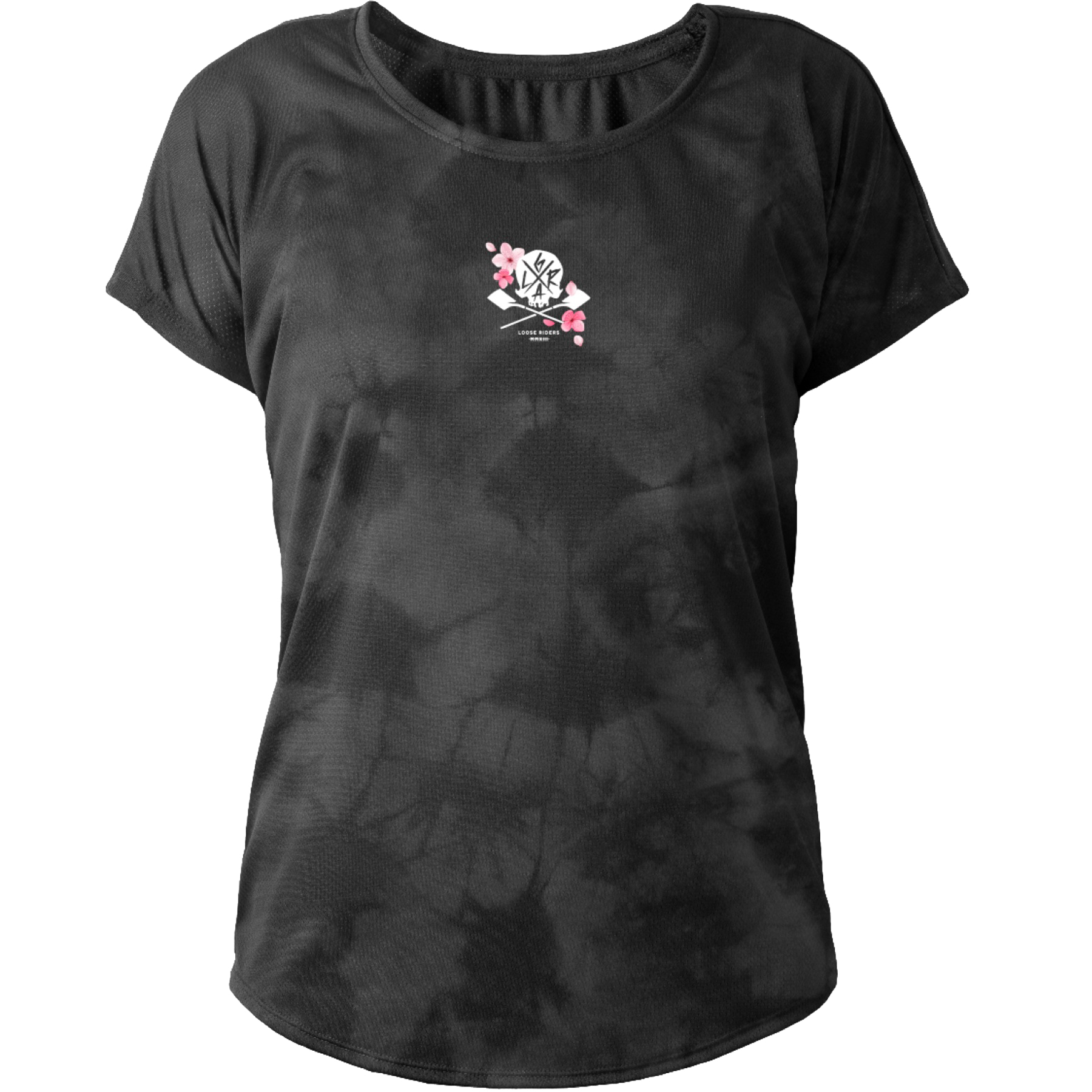 Immagine prodotto da Loose Riders Maglia Tecnica a Maniche Corte Donna - Sakura Skull Tie Dye