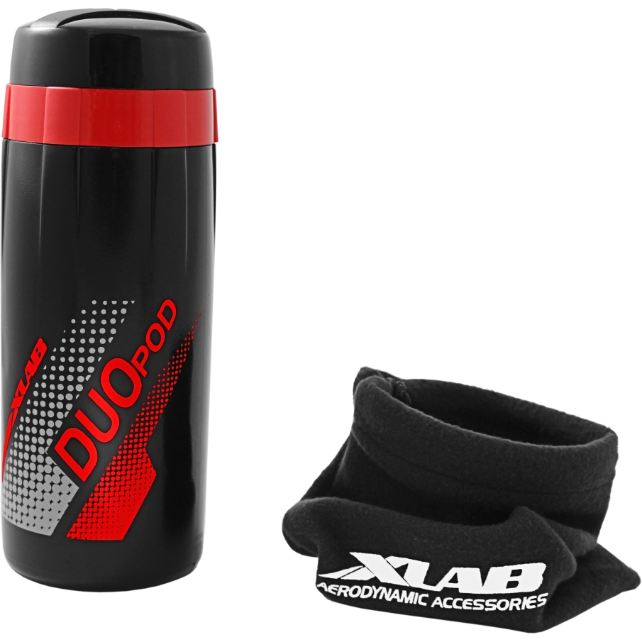 Produktbild von XLAB Duo Pod Werkzeugflasche - Schwarz/Rot