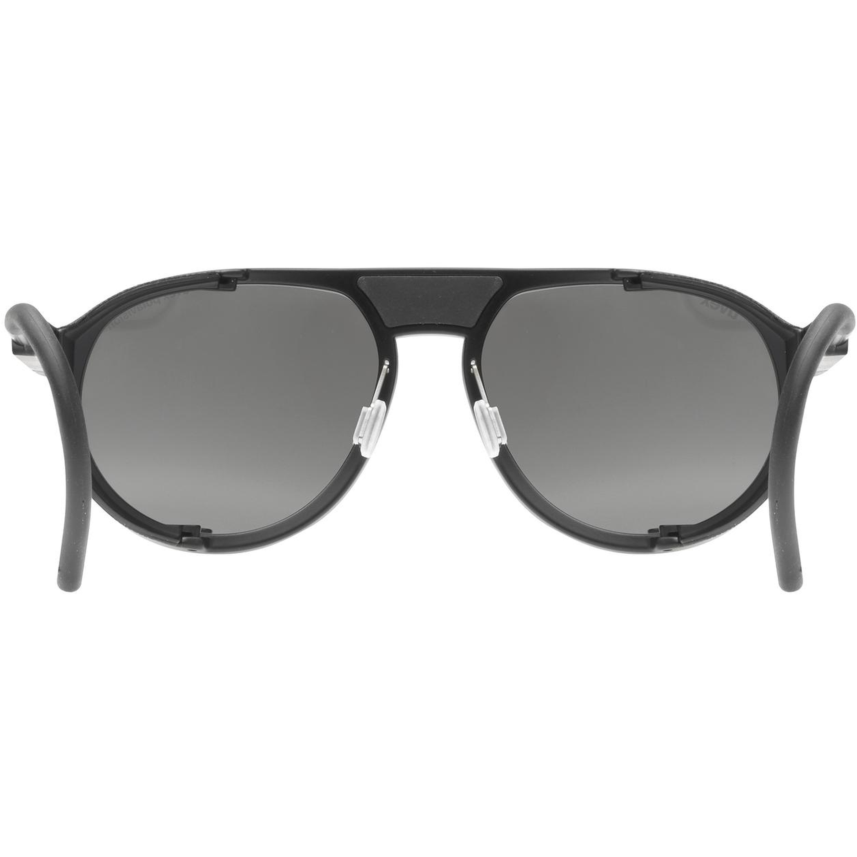 Uvex mtn classic P Brille - black matt/polavision mirror silver  