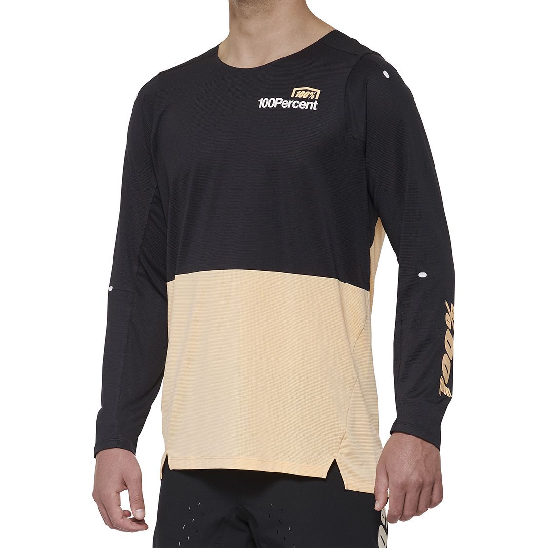 Picture of 100% R-Core X Long Sleeve Jersey Men - black/peach