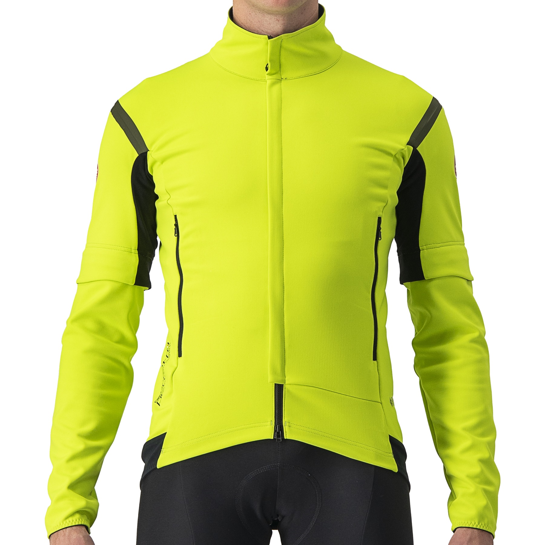 Picture of Castelli Perfetto RoS 2 Convertible Jacket Men - electric lime/dark grey 383