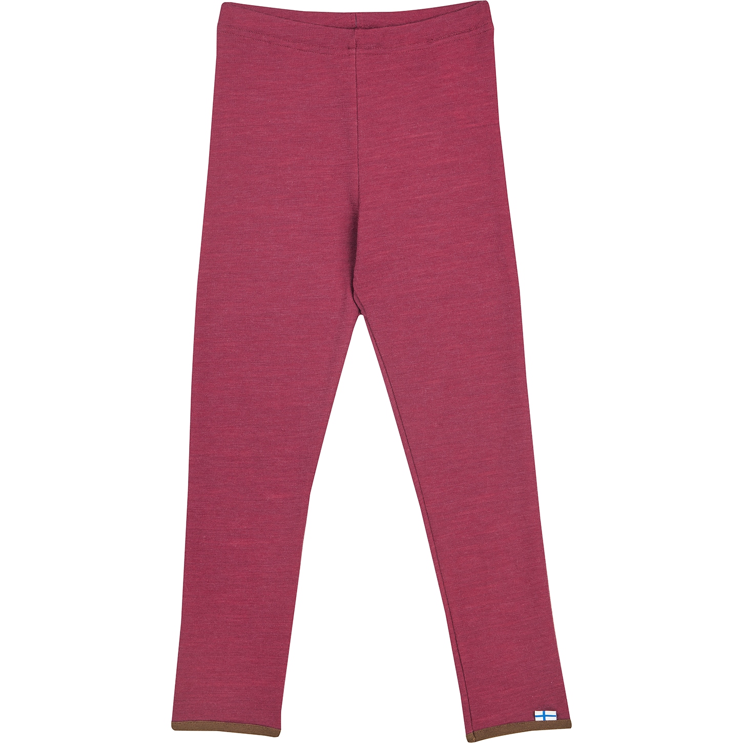 Produktbild von Finkid LEIKKI WOOL Kinder Leggings - beet red/cocoa