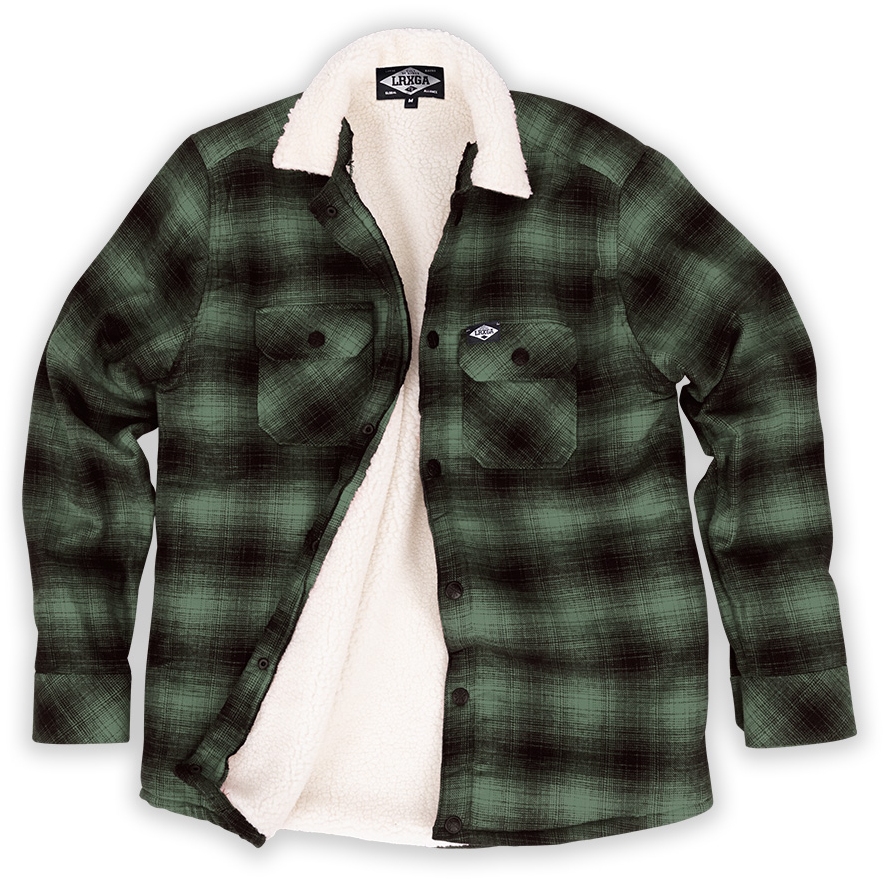 Picture of Loose Riders Flannel Jacket - Green