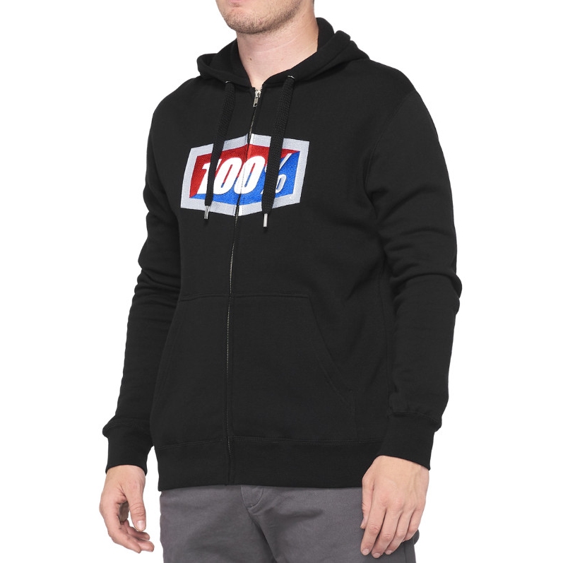 Picture of 100% Official Full-Zip Hoody - black