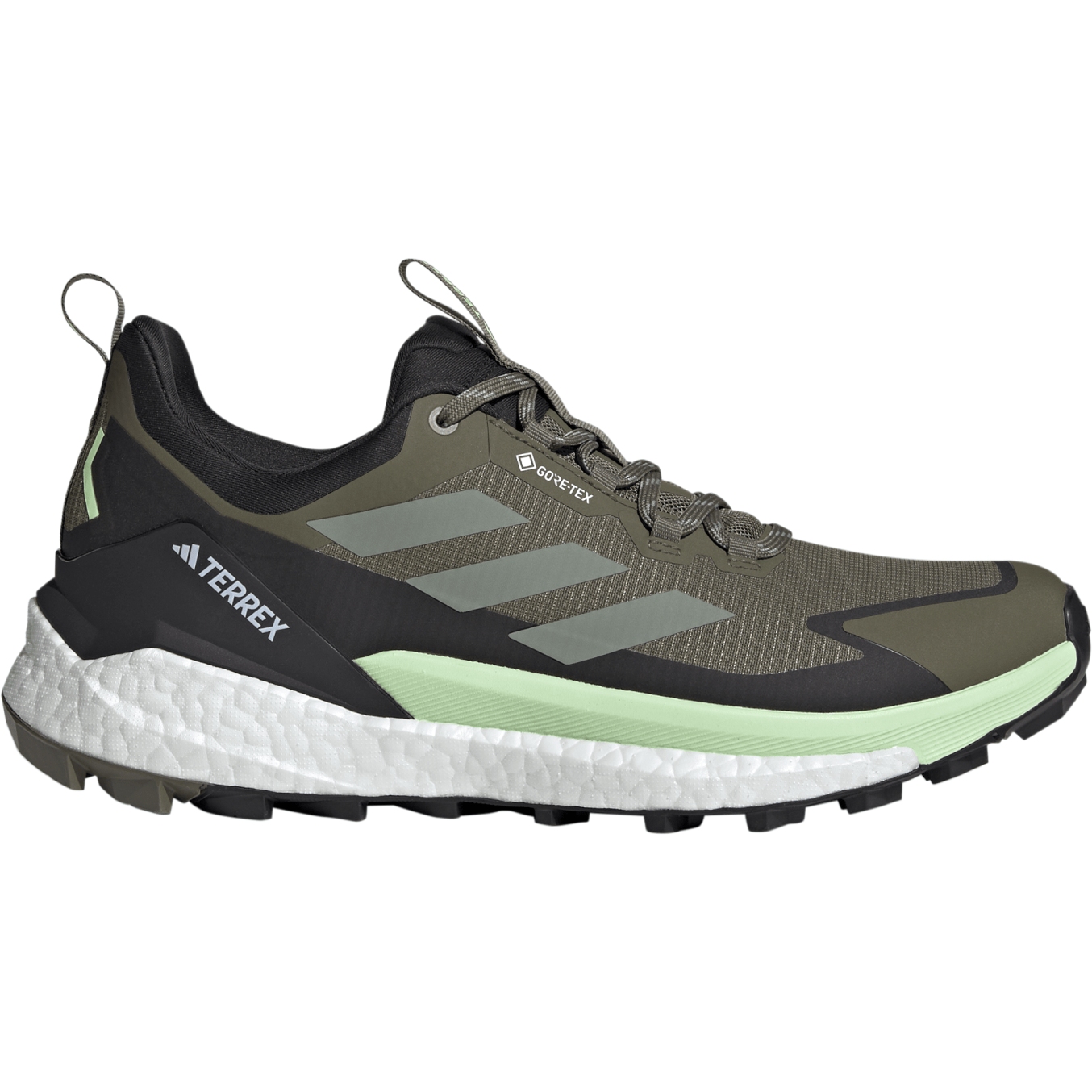 Produktbild von adidas TERREX Free Hiker 2 Low GORE-TEX Wanderschuhe Herren - olive strata/silver green/core black IE5104