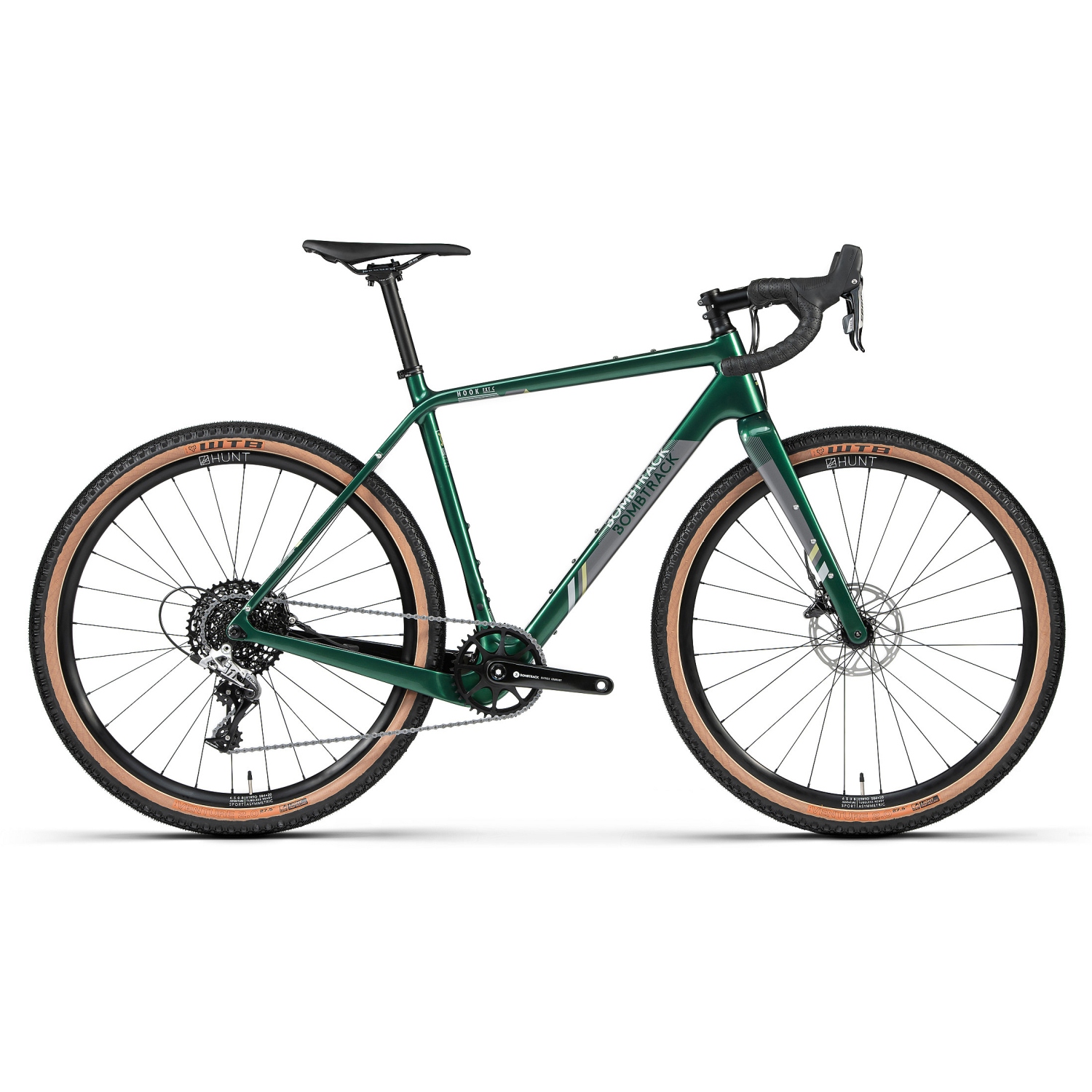 Productfoto van Bombtrack Hook Ext C - 650B Carbon Cross/Gravel/Roadbike - 2022 - glossy dark green