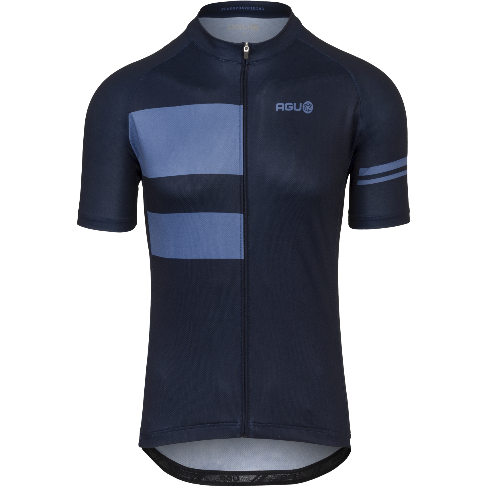 Photo produit de AGU Maillot à Manches Courtes Homme - Stripes Essential - deep blue