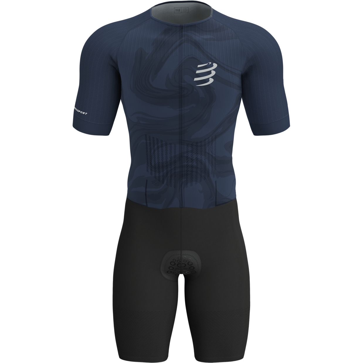Produktbild von Compressport Aero Kurzarm-Triathlonanzug Herren - indigo print
