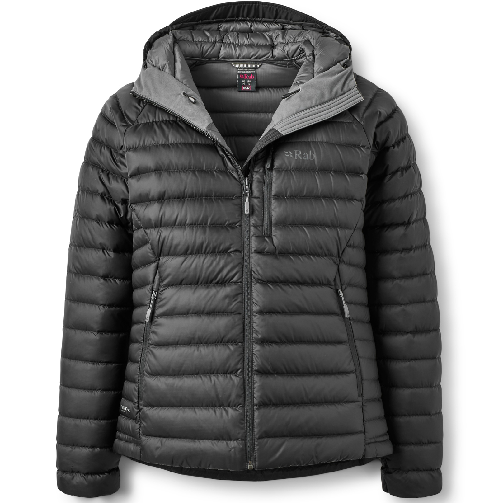 Rab Microlight Alpine Down Jacket Women - black (graphene) | BIKE24